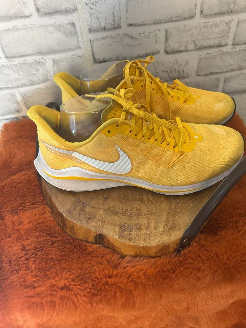 Nike Air Zoom Pegasus 36 TB Yellow and White Running Shoes - Picture 2 of 6